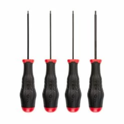 TEKTON [20]Hex High-Torque Black Oxide Blade Screwdriver Set, 4-Piece (1.5-3 Mm)