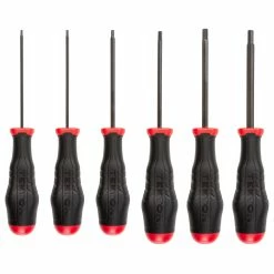 TEKTON [18]Hex High-Torque Black Oxide Blade Screwdriver Set, 6-Piece (2-6 Mm)