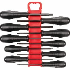 TEKTON [17]Hex High-Torque Black Oxide Blade Screwdriver Set With Holder, 10-Piece (5/64-5/16 In.)