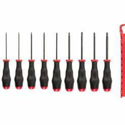 TEKTON [22]Hex High-Torque Black Oxide Blade Screwdriver Set With Holder, 10-Piece (1.5-6 Mm) -TEKTON Shop DHX92202 3