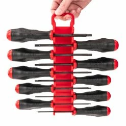 TEKTON [22]Hex High-Torque Black Oxide Blade Screwdriver Set With Holder, 10-Piece (1.5-6 Mm) -TEKTON Shop DHX92202 6