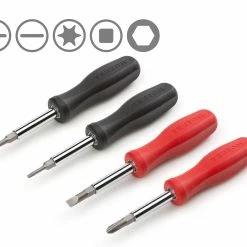 TEKTON [55]6-in-1 Driver Set, 4-Piece (Phillips, Slotted, Torx, Square)