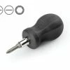 TEKTON [74]3-in-1 Stubby Phillips/Slotted Driver (#1 X 3/16 In., Black) -TEKTON Shop DMT13001 1