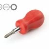 TEKTON [71]3-in-1 Stubby Phillips/Slotted Driver (#2 X 1/4 In., Red) -TEKTON Shop DMT17002 1