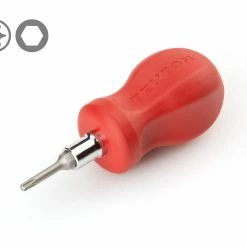 TEKTON [72]3-in-1 Stubby Torx Driver (T10 X T15, Red)