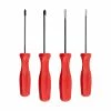 TEKTON [42]Hard Handle Screwdriver Set, 4-Piece (#1-#2, 3/16-1/4 In.)