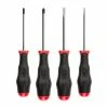 TEKTON [11]High-Torque Screwdriver Set, 4-Piece (#1-#2, 3/16-1/4 In.)