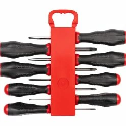 TEKTON [8]High-Torque Screwdriver Set With Holder, 8-Piece (#0-#3, 1/8-5/16 In.) -TEKTON Shop DRV43505 4