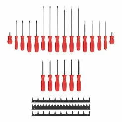 TEKTON [36]Hard Handle Screwdriver Set With Black Rails, 22-Piece (#0-#3, 1/8-5/16 In., T10-T30) -TEKTON Shop DRV44500 3
