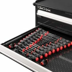TEKTON [3]High-Torque Screwdriver Set With Black Rails, 22-Piece (#0-#3, 1/8-5/16 In., T10-T30) -TEKTON Shop DRV45500 5