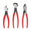 TEKTON [24]Cutting Pliers Set, 3-Piece (Diagonal, End, Cable Cutting)
