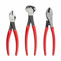 TEKTON [24]Cutting Pliers Set, 3-Piece (Diagonal, End, Cable Cutting)