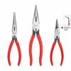 TEKTON [20]Long Nose Pliers Set, 3-Piece (7, 8, 6 In. Bent)