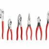 TEKTON [1]Pliers Set, 6-Piece (Groove Joint, Slip Joint, Long Nose, Diagonal Cutting, Lineman's) -TEKTON Shop PLR99020 1