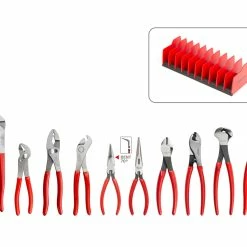 TEKTON [3]Gripping And Cutting Pliers Set With Rack (10-Piece)