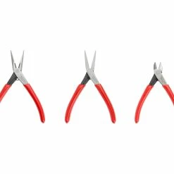 TEKTON [52]Mini Pliers Set, 3-Piece (Long Nose, Flat Nose, Cutting)