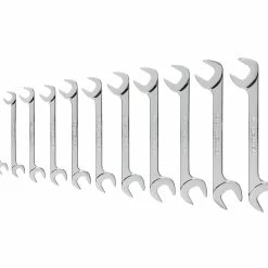 TEKTON [78]Angle Head Open End Wrench Set, 11-Piece (3/8-1 In.)
