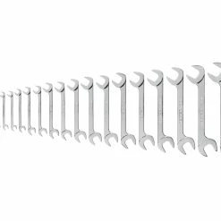 TEKTON [76]Angle Head Open End Wrench Set, 19-Piece (1/4 - 1-1/4 In.)
