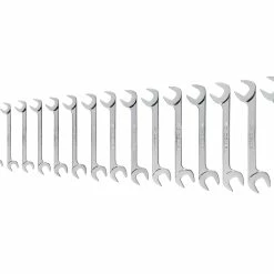 TEKTON [85]Angle Head Open End Wrench Set, 16-Piece (10-27 Mm)
