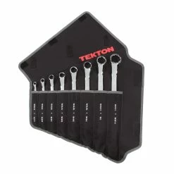 TEKTON [60]45-Degree Offset Box End Wrench Set With Pouch, 8-Piece (1/4 - 1-1/4 In.)
