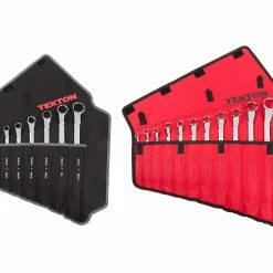 TEKTON [58]45-Deg Offset Box End Wrench Set With Pouch, 19-Piece (1/4-1-1/4 In., 6-32 Mm)