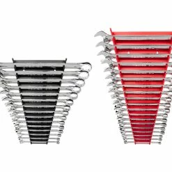TEKTON [6]Combination Wrench Set With Rack, 34-Piece (1/4-1 In., 6-24 Mm)