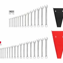TEKTON [6]Combination Wrench Set With Rack, 34-Piece (1/4-1 In., 6-24 Mm) -TEKTON Shop WCB91301 3