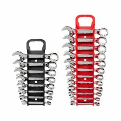 TEKTON [38]Stubby Combination Wrench Set With Holder, 20-Piece (5/16-3/4 In., 8-19 Mm)