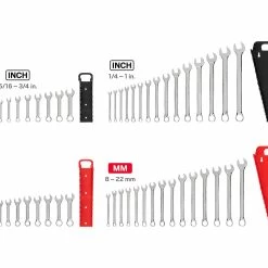 TEKTON [1]Stubby And Standard Length Combination Wrench Set With Holder, 50-Piece (1/4-1 In., 8-22 Mm) -TEKTON Shop WCB91901 3