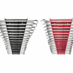 TEKTON [7]Combination Wrench Set With Rack, 30-Piece (1/4-1 In., 8-22 Mm)