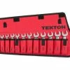 TEKTON [43]Stubby Combination Wrench Set With Pouch, 12-Piece (8-19 Mm)